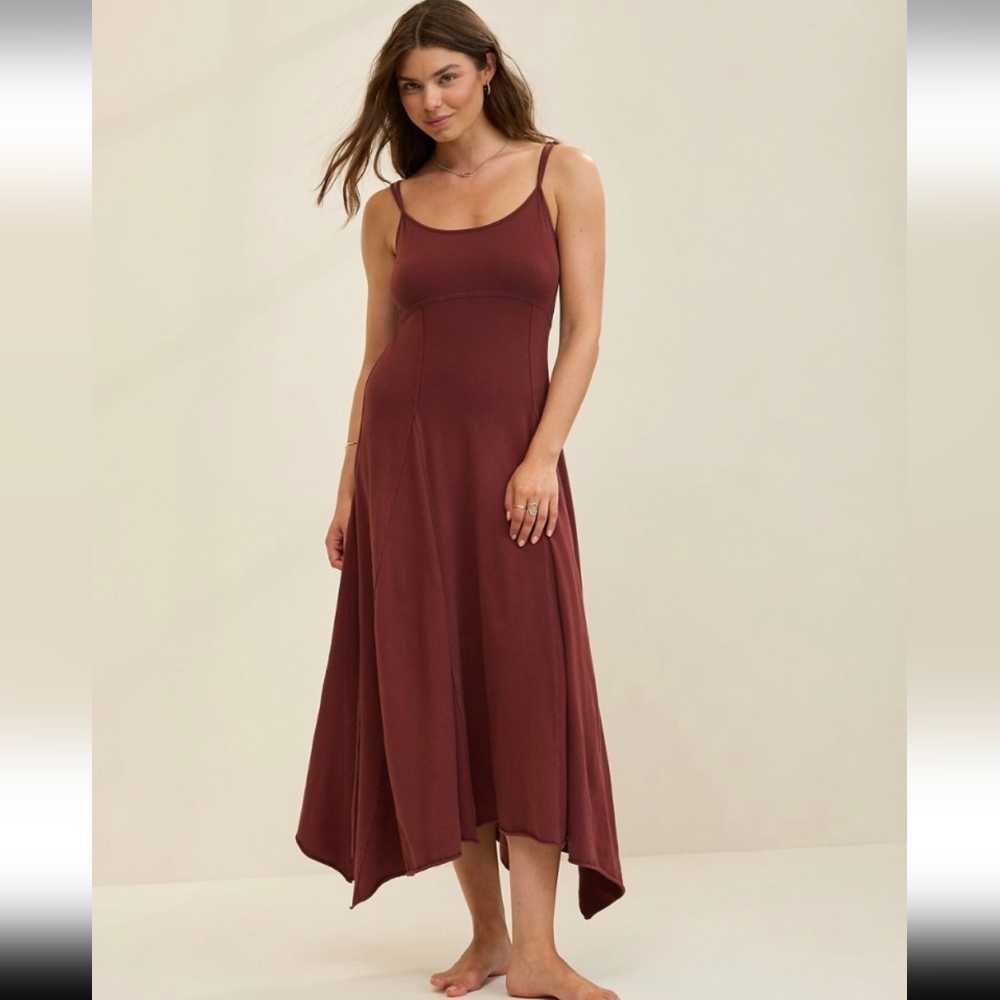 NWT Aerie Godet Maxi Dress